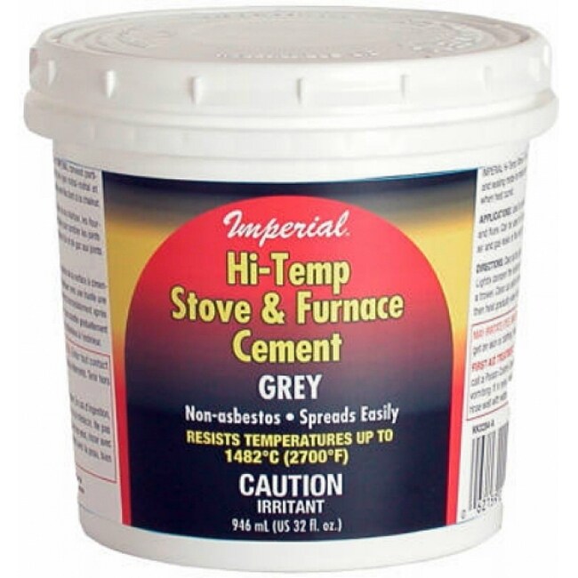 Shop Imperial Kk0284 A Hi Temp Stove Furnace Cement 32 Oz Gray Overstock 27430484