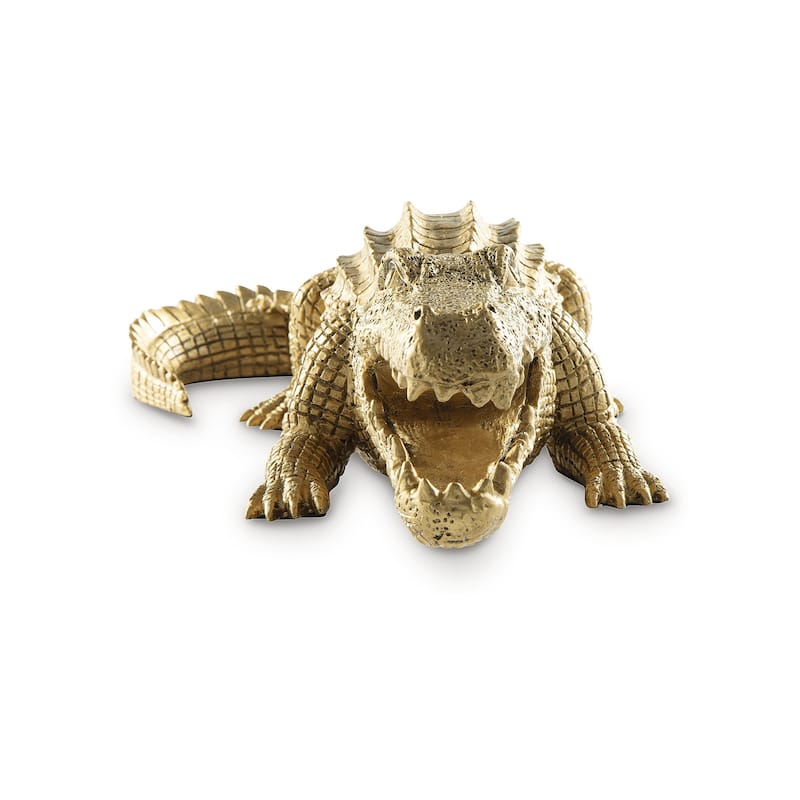 Signature Design by Ashley Lauretman Antique Gold Finish Sculpture - 22.88" W x 10.5" D x 6" H