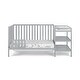 preview thumbnail 5 of 13, Modern 3-in-1 Solid Wood Convertible Crib and Changer Combo