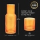 preview thumbnail 3 of 6, Bruno Magli Ribbed Carafe with Tumbler Lid - 28 oz
