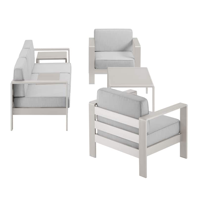 Linon Nordwind Aluminum Outdoor 5-Piece Patio Set