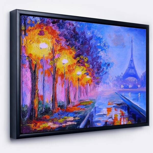 Shop Designart View Of Paris Eiffel Tower Landscape Art Print