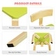 preview thumbnail 10 of 8, Gymax 3 Piece Kids Wooden Table and 2 Chairs Set Children Art Activity - See Details