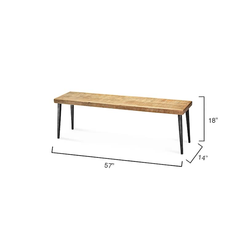 Jamie Young Farmhouse Wood Bench