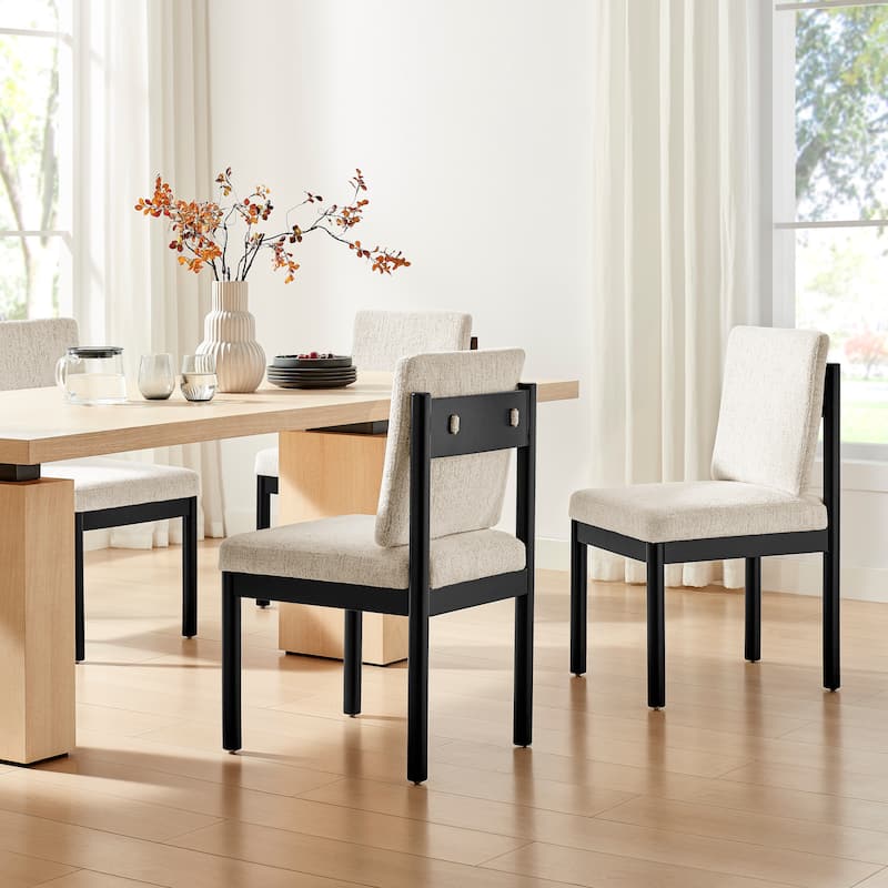 NPD Furniture Melvin Fabric Dining Side Chair (Set of 2)