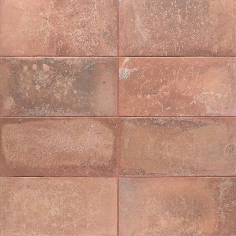 The Tile Life Arcilla 6x12 Satin Porcelain Floor & Wall Tile - Red - Case of 11 (5.38 Sq. ft.)