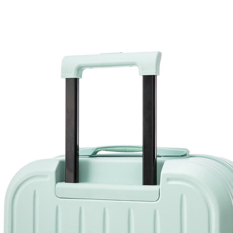 Modern Luggage Stripe Luggage, 3-Piece Set with Universal Wheels Cup Holder and USB Port , for Boarding Travel