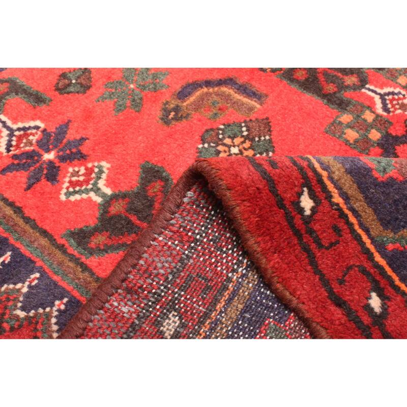 ECARPETGALLERY Hand-knotted Andelz Dark Navy Wool Rug - 4'2 x 6'6