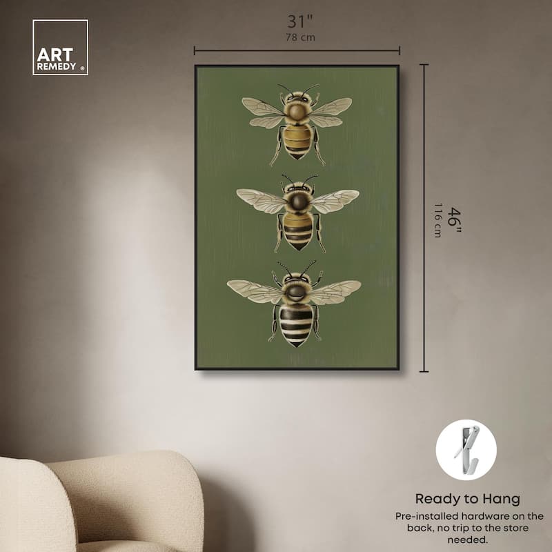 Anatomy of the Bee Canvas by Art Remedy