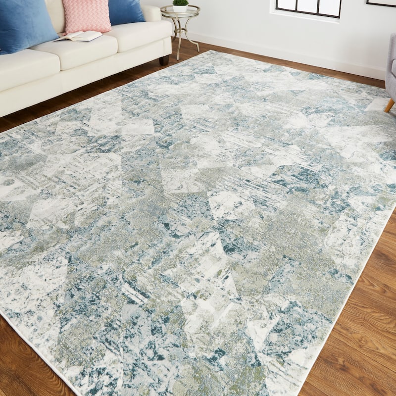 Grand Bazaar Halton Machine Made Abstract Transitional Area Rug