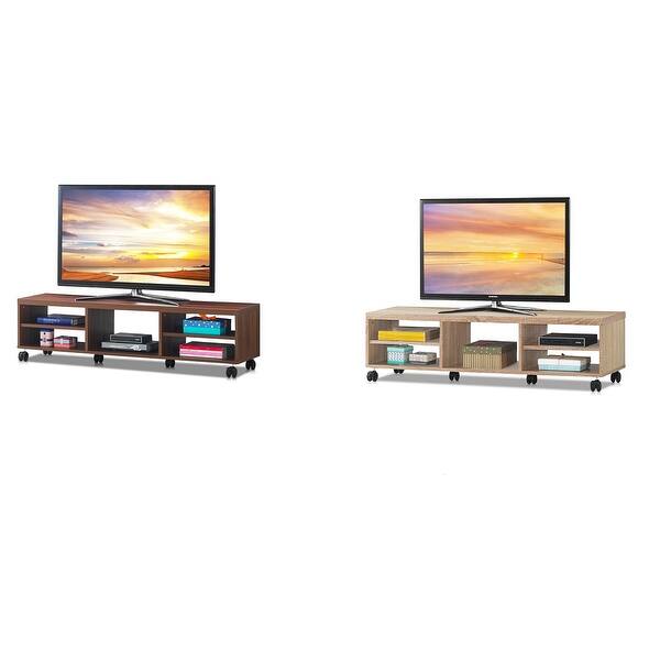 Shop Costway Tv Stand Unit Media Center Console Shelf Cabinet Hold
