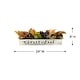 preview thumbnail 5 of 4, 24" Harvest Pomegranate 3-Piece Candle Holder "Grateful" Wooden Box