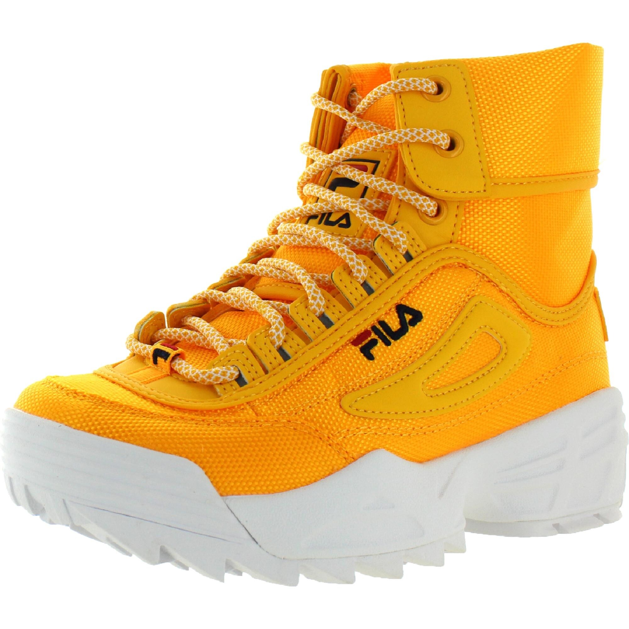 fila boots yellow