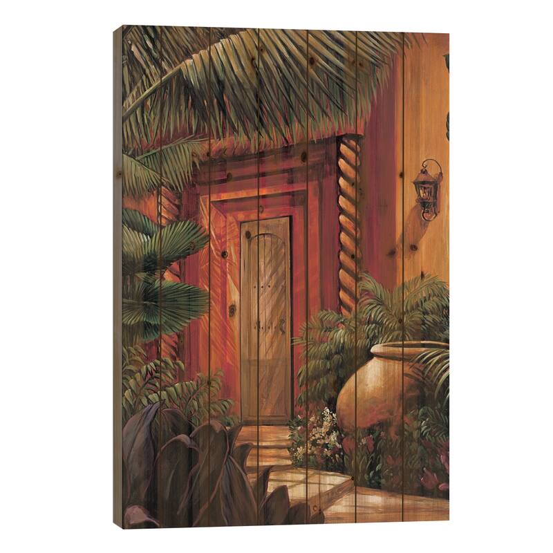 A Quiet Place II Print On Wood by Eduardo - Multi-Color - 26x18x1.5