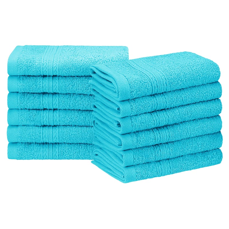 Eco-Friendly Sustainable Cotton Washcloth by Superior (Set of 12)