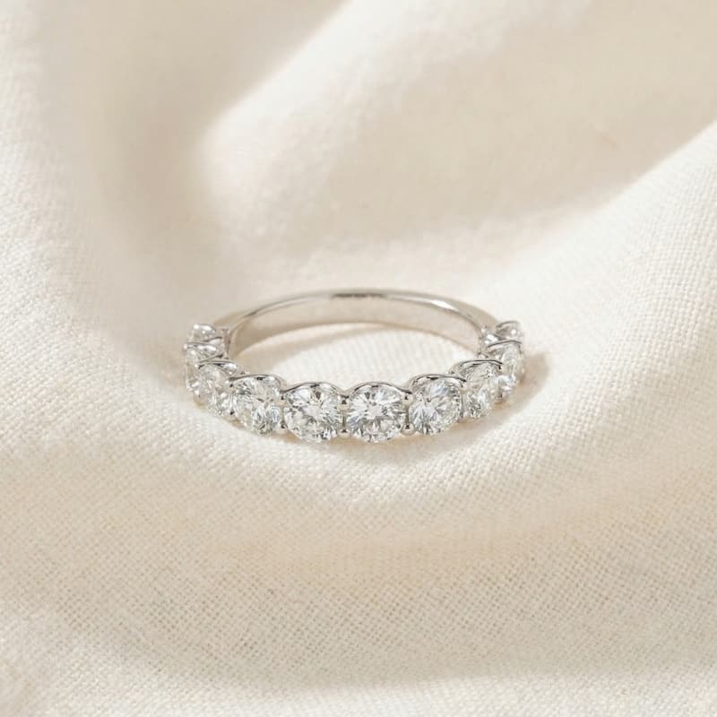 Bliss Diamond 1/2Ct Diamond U Prong Wedding Ring in White Gold