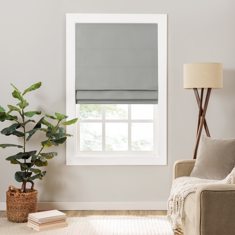 Eclipse Lane Cordless Roman Shades for Windows, Room Darkening