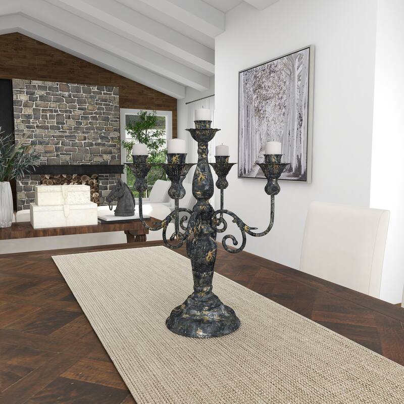 Metal Vintage Candle Holder - 16 x 16 x 19