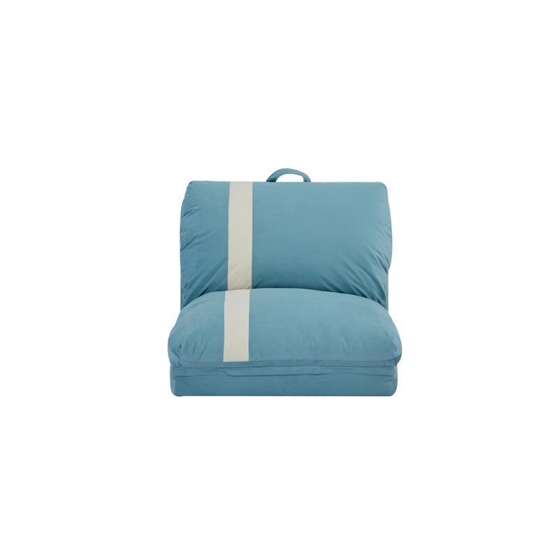 Adjustable Floor Sofa Bed for Adults & Pets - 6-Position Foldable Design with Corduroy Upholstery