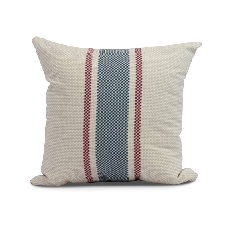 20 x 20 inch Grain Sack Outdoor Pillow - Rust