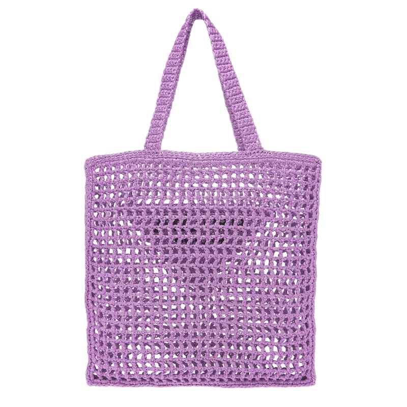 Prada Crochet Logo Shopping Bag