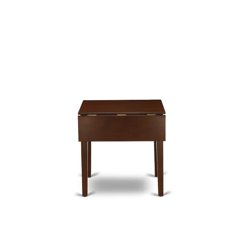 East West Furniture Modern Dining Table - a Rectangle Kitchen Table Top with Dropleaf & Stylish Legs (Finish Color Options)