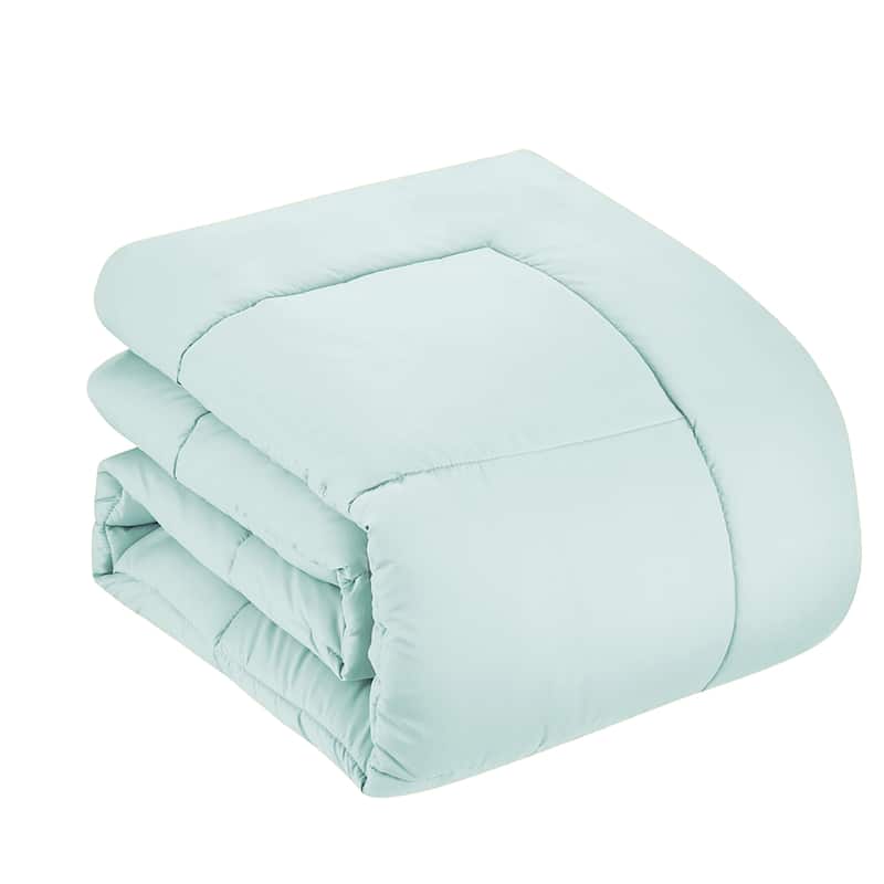 RV Queen Luxury Solid Color Bed-In-a-Bag With Comforter And Sheet Set