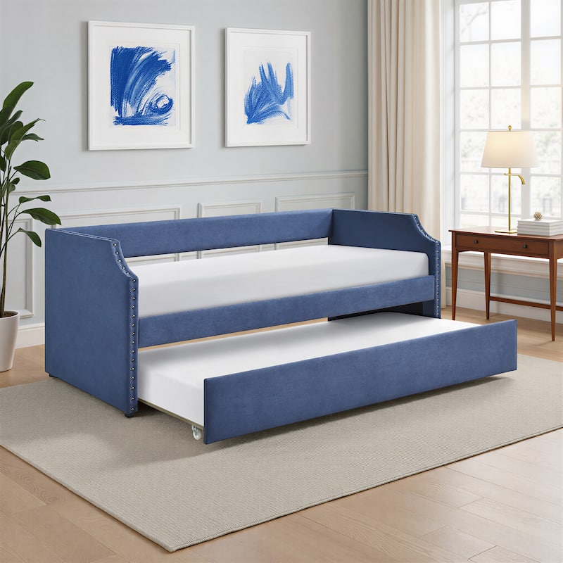 Fremont & Park Leith Textured Fabric Daybed with Trundle