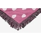 preview thumbnail 3 of 1, Sanrio Hello Kitty Perfect Polka Dots Woven Jacquard Throw Blanket