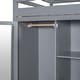 preview thumbnail 37 of 38, Modern Twin Size Loft Bed With Drawer,Two Wardrobes and Mirror