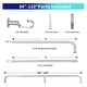 preview thumbnail 37 of 98, Energy-saving Wraparound Adjustable French Blackout Curtain Rod Set