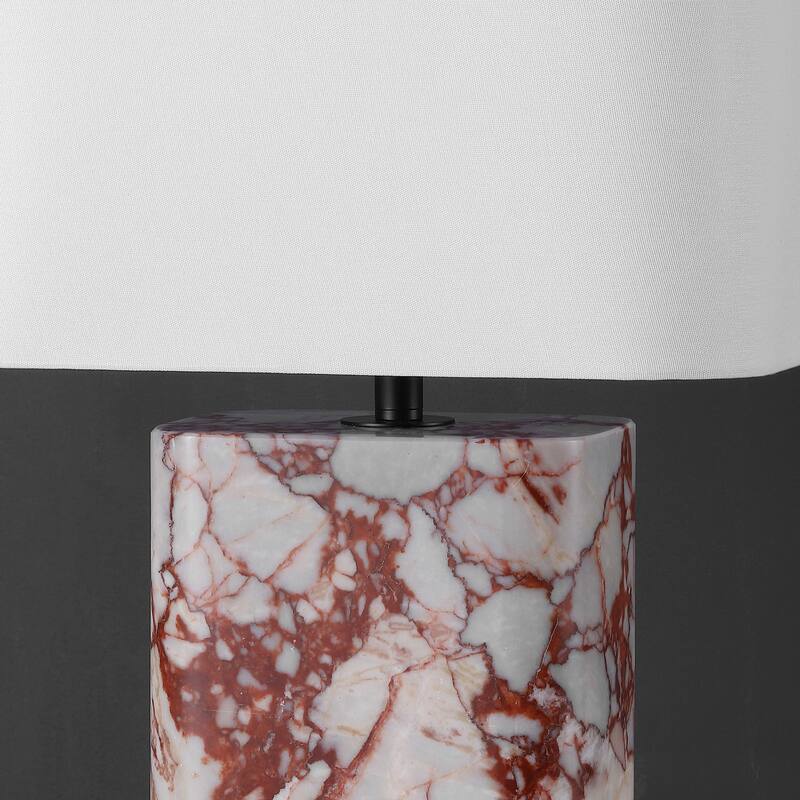SAFAVIEH Couture Lisabryna Travertine Table Lamp - 12"W x 10"D x 22"H