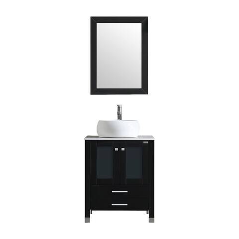 24" Single Bathroom Vanity Set with Mirror