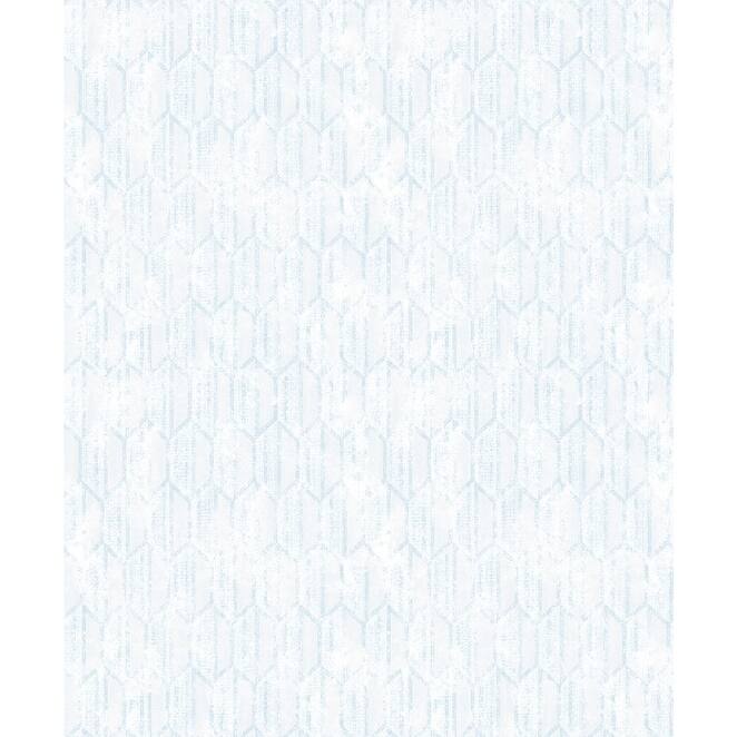 Brewster Kendall Teal Honeycomb Geometric Wallpaper - 21in x 396in x 0.025in