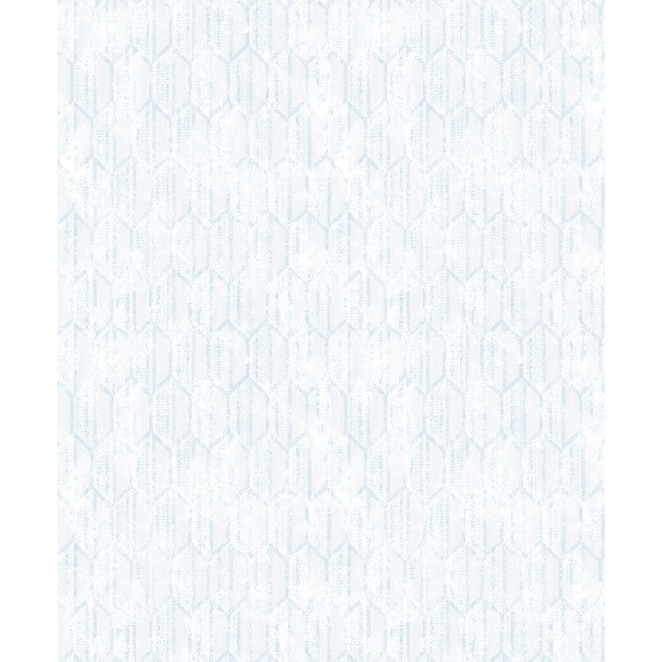 Brewster Kendall Teal Honeycomb Geometric Wallpaper - 21in x 396in x 0.025in