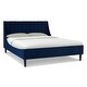preview thumbnail 171 of 202, Aspen Mid-Century Modern Performance Fabric Low Profile Upholstered Platform Bed
