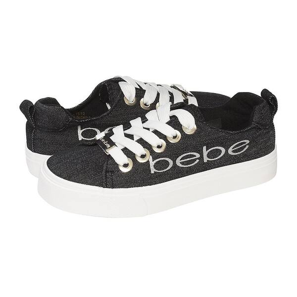 Bebe Girls Big Kid Denim Fashion Sneakers Tie Up Slip On With Laces Overstock Bebe Girls Big Kid Denim Fashion Sneakers Tie Up Slip On With Laces Overstock