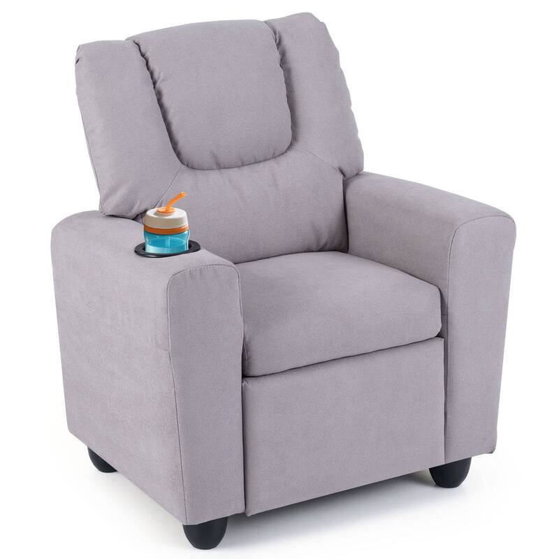 Costway Kids Recliner with Cup Holder with Adjustable Backrest &
