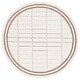 preview thumbnail 9 of 8, SAFAVIEH Handmade Metro Pille Modern Stripe Wool Rug 6' Round - Ivory/Brown - Round