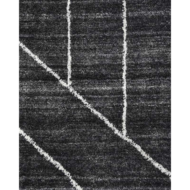 Overton Handmade Modern Contemporary Geometric Area Rug
