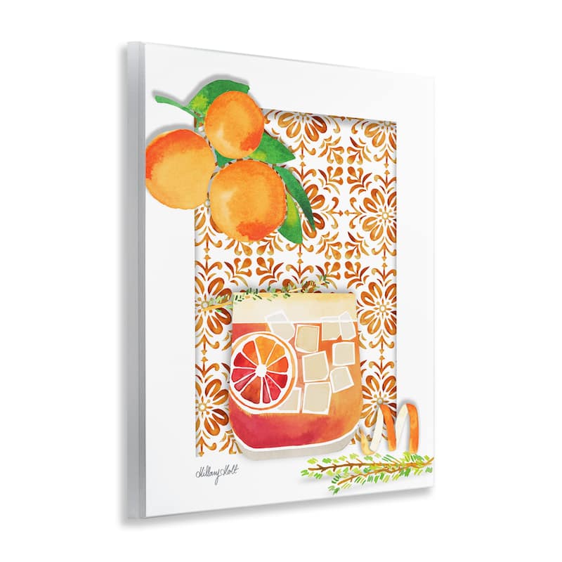 Stupell Mediterranean Pattern Negroni Wall Plaque Art Design By Hillary Holt