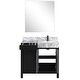 preview thumbnail 110 of 157, Lexora Zilara Bathroom Vanity Complete Set in Black and Grey with Faucet