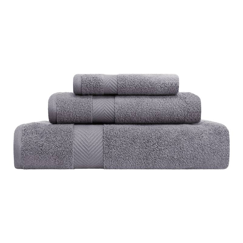 Superior Soft & Absorbent Zero Twist Cotton 3-piece Towel Set