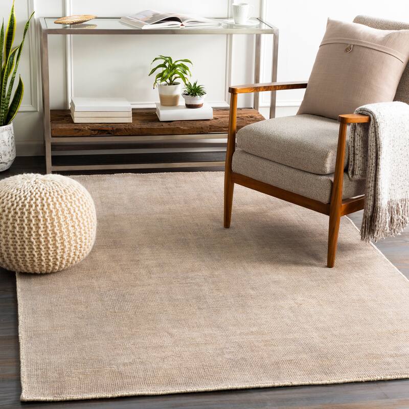 Vanesa Handmade Viscose Solid Area Rug