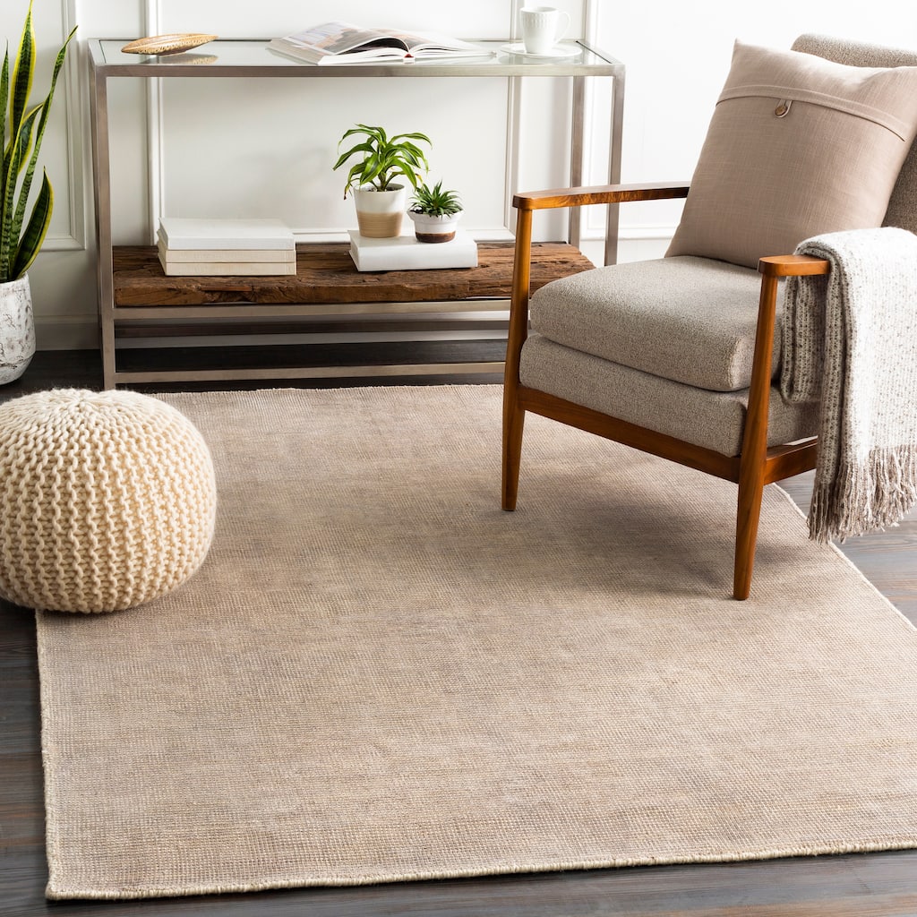 Vanesa Handmade Viscose Solid Area Rug