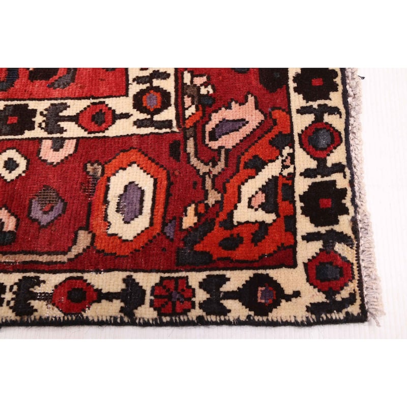 ECARPETGALLERY Hand-knotted Kayseri Vintage Dark Red Wool Rug - 6'9 x 9'1