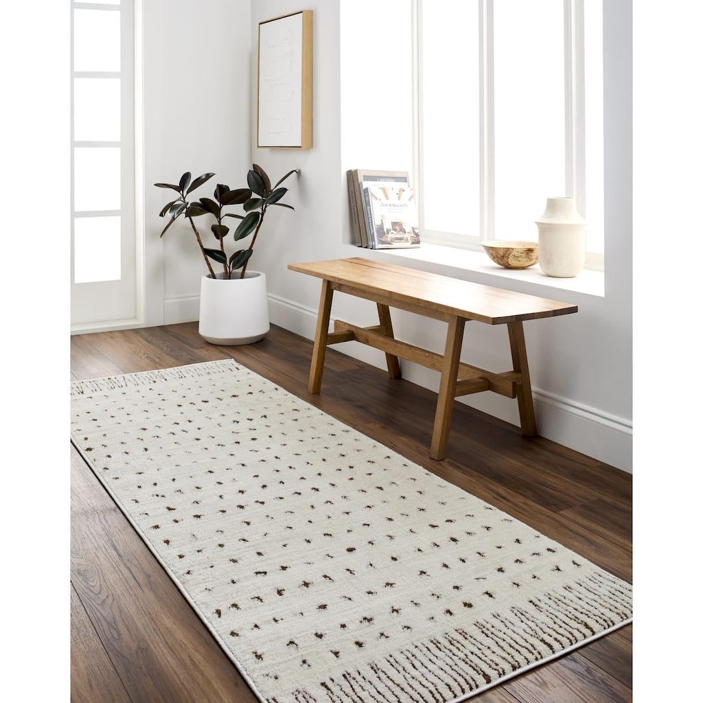Livabliss Transitional Freud Dots Area Rug