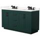Option Green / Giotto Quartz Top / Matte Black Hardware