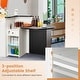 preview thumbnail 7 of 8, Gymax Front Reception Counter Desk Checkout Office Desk w/Open Shelf &