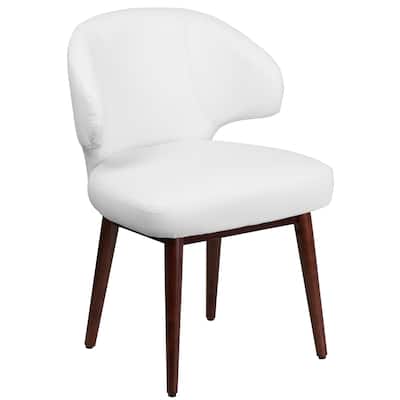 Side Reception Chair with Wood Legs - 23.5"W x 24"D x 33.75"H
